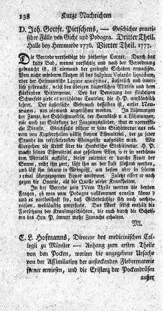 Geschichte practischer Fälle von Gicht und Podagra. T.3.4.