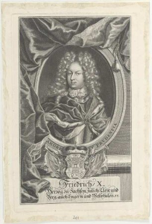 Bildnis des Herzoges Friedrich X. zu Sachsen