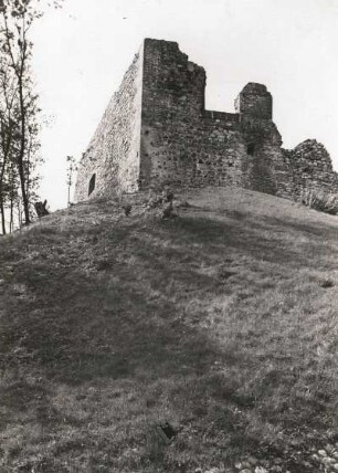 Vilnius. Burgruine auf dem Schloßberg. Ansicht von Nordost