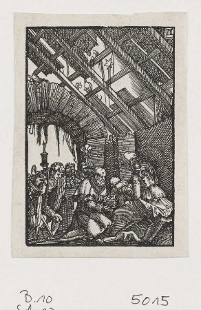 Anbetung der drei Könige, Blatt 10 der Folge "Sündenfall und Erlösung des Menschengeschlechts"