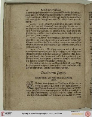 Das Vierdte Capitel