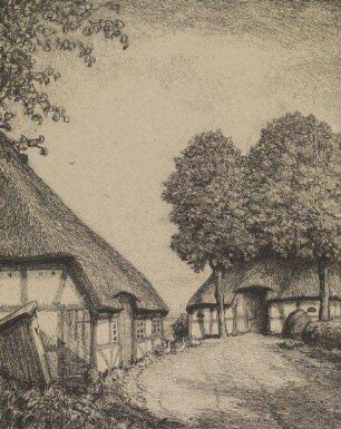 Ecke eines Hofplatzes auf Alsen