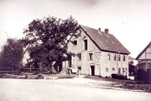 Untere Mühle (Gesamtansicht). Detmold. Später Wiesenstraße 8. Sammlung Blanke