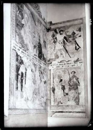 Kirche; Wandbilder im Chor, nach der Restaurierung