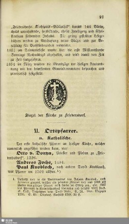 XI. Ortspfarrer
