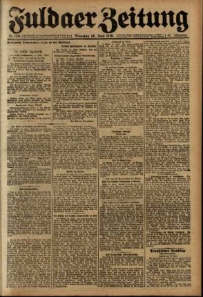 Ausgabe vom Dienstag, den 18. Juni 1918.
