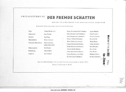 Der fremde Schatten