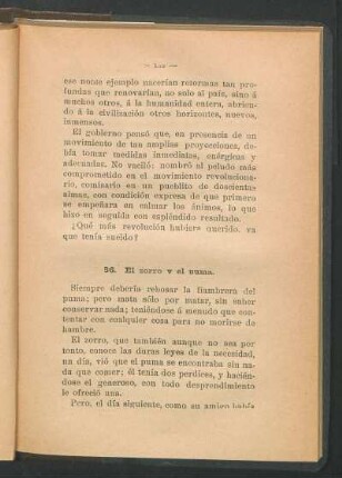 86. El zorro y el puma.