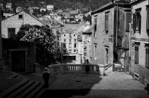 Dubrovnik: Blick zum Gunduliceva Poljana, links Treppe