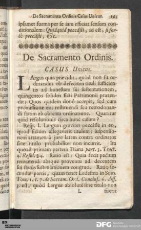De Sacramento Ordinis.