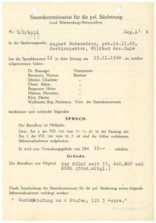 Bodenstein, August