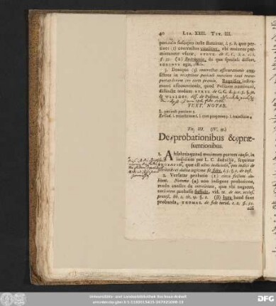Tit. III. (IV. 19.) De probationibus & praesumtionibus.