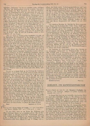 753-754 [Rezension] Vinay, Valdo, Facoltà valdese di teologia 1855-1955