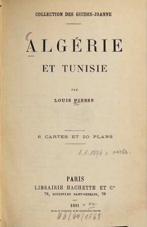 Algérie et Tunisie