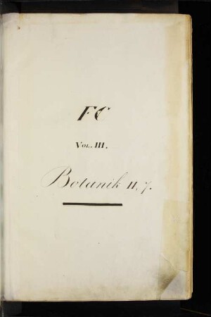 FCIII, Naturgeschichte, C. Botanik, II.7 Angewandte Botanik: Realkatalog der Stadtbibliothek zu Hamburg