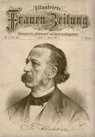 "Illustrirte Frauen-Zeitung", Titelblatt, 1882