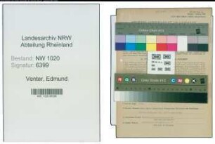 Entnazifizierung Edmund Venter , geb. 31.01.1898 (Finanzbeamter)