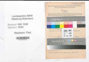 Entnazifizierung Paul Maybaum , geb. 22.11.1915 (Arzt)