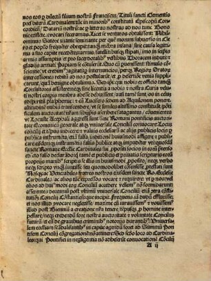 Bulla intimatio[n]is Generalis Concilij apud Lateranum