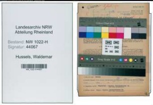 Entnazifizierung Waldemar Hussels , geb. 12.04.1905 (Fabrikant)