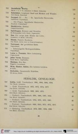 Heraldik, Genealogie (Nr. 767-781)