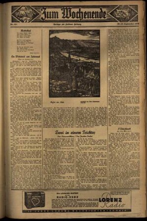 Zweite Ausgabe vom Sonntag, den 27. September 1936.