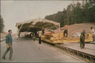 Fahrbahndeckenarbeiten, Los 1, bei der Anschlussstelle Weinsberg