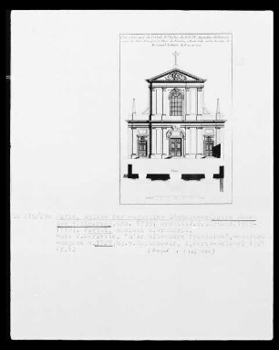 Die Fassade der Église Notre-Dame-des-Victoires
