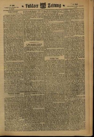Zweite Ausgabe vom Samstag, den 31. Dezember 1910.