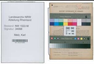 Entnazifizierung Karl Melz , geb. 24.12.1892 (Bahnbeamter)