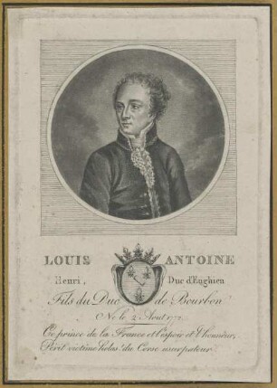 Bildnis des Louis Antoine Henri d' Enghien