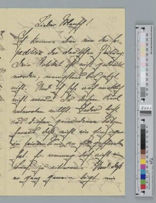 Brief an Richard Dehmel