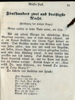 Fünfhundert zwei und dreißigste Nacht