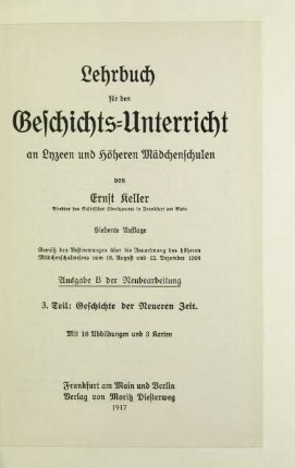 Teil 3: Geschichte der neueren Zeit