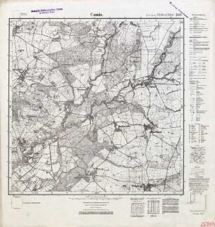 2531 Camin, Meßtischblatt (4 cm - Karte)