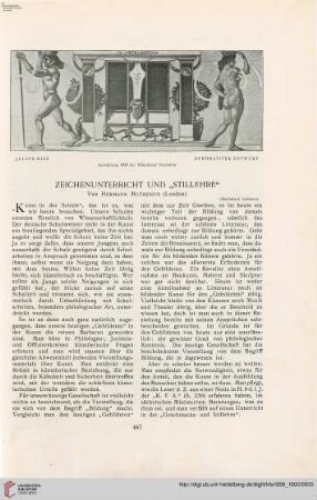 15: Zeichenunterricht und "Stillehre"