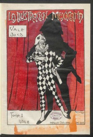 [Arlequín en el escenario - Portada ilustrada por Bolaños Cacho]