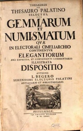 Thesaurus ex thesauro palatino selectus