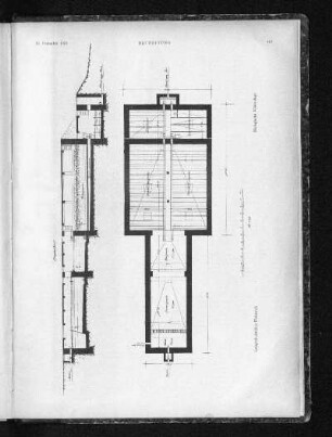 Biologische Kläranlage der Lungenheilstätte Überruh. Grundriss