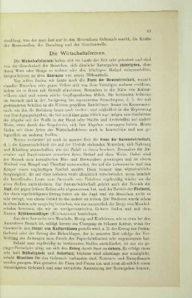 Die Wirtschaftsformen