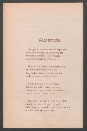 Ausencia