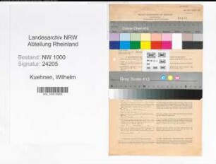 Entnazifizierung Wilhelm Kuehnen, geb. 19.06.1895 (Postschaffner)