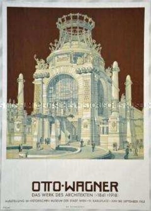 Plakat zu einer Ausstellung im Historischen Museum der Stadt Wien (heute Wien Museum)