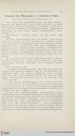 Versuche über Photographie in natürlichen Farben