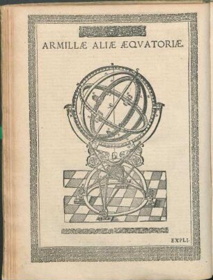 Armillæ Aliæ Æqvatoriæ.