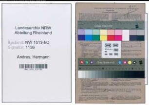 Entnazifizierung Hermann Andres , geb. 20.01.1905 (Maurer)
