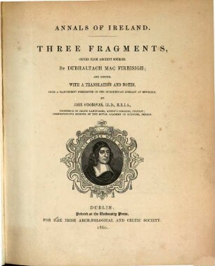 Annals of Ireland : three fragments
