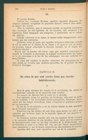 Capítulo II. - De cómo lo que está escrito tiene que suceder infaliblemente.