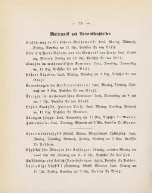 18-22, Mathematik und Naturwissenschaften