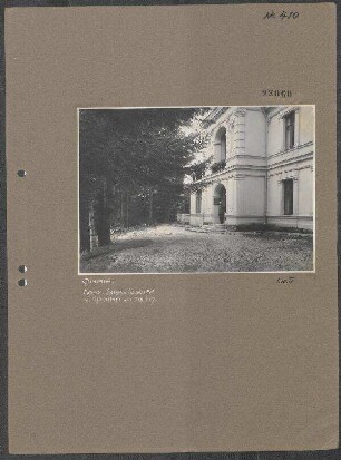 Bau der Waldbahn Carici - Judamare zum Sägewerk Nucet bei Targovistea: Sinaia, Kompanieschreibstube und Kasino seit Juli 1917
